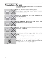 Preview for 12 page of Bosch PRA326B91X Operating Instructions Manual