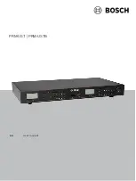 Bosch PRM-UST User Manual preview