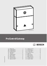 Preview for 1 page of Bosch ProControl Installation Instructions Manual