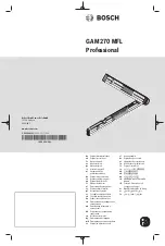 Предварительный просмотр 1 страницы Bosch Professional GAM 270 MFL Original Instructions Manual