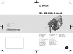 Bosch Professional GBH 180-LI Original Instructions Manual предпросмотр