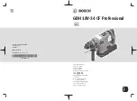 Bosch Professional GBH 18V-34 CF Original Instructions Manual предпросмотр