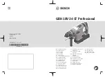 Предварительный просмотр 1 страницы Bosch Professional GBH 18V-34 Original Instructions Manual