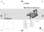 Bosch Professional GBH 18V-36 C Original Instructions Manual preview