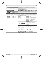 Предварительный просмотр 233 страницы Bosch Professional GBH 240 Manual