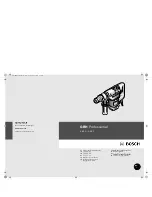 Preview for 1 page of Bosch Professional GBH 5-38 D Operating Instructions Manual