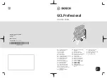 Bosch Professional GCL 2-50 C Original Instructions Manual preview