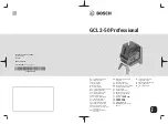 Preview for 1 page of Bosch Professional GCL 2-50 Original Instructions Manual