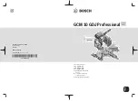 Bosch Professional GCM 10 GDJ Original Instructions Manual preview