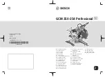 Bosch Professional GCM 350-254 Original Instructions Manual предпросмотр