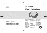 Предварительный просмотр 1 страницы Bosch Professional GCY 42 Original Instructions Manual