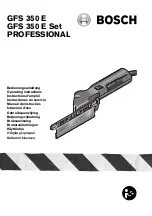 Bosch PROFESSIONAL GFS 350 E Operating Instructions Manual preview