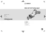 Bosch Professional GSA 12 V-LI Original Instructions Manual предпросмотр