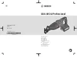 Предварительный просмотр 1 страницы Bosch Professional GSA 185-LI Original Instructions Manual