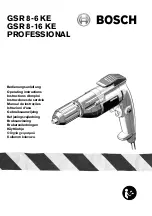 Предварительный просмотр 1 страницы Bosch Professional GSR 8-16 KE Operating Instructions Manual