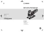 Bosch Professional GST 12 V-LI Original Instructions Manual предпросмотр