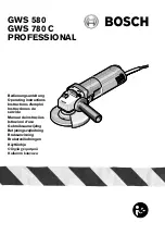 Bosch Professional GWS 580 Operating Instructions Manual preview