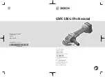 Preview for 1 page of Bosch Professional GWX 180-LI Original Instructions Manual