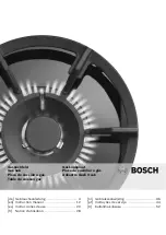 Предварительный просмотр 1 страницы Bosch prp626b70e Instruction Manual