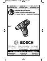 Bosch PS31 Operating/Safety Instructions Manual preview