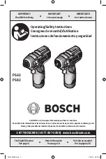 Bosch PS42 Operating/Safety Instructions Manual preview