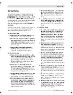 Preview for 17 page of Bosch PSB 1000-2 RCA Original Instructions Manual