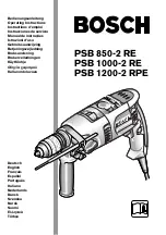 Bosch PSB 1000-2 RE Operating Instructions Manual предпросмотр