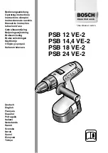 Bosch PSB 12 VE-2 Operating Instructions Manual preview