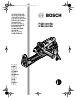 Bosch PSB 550 RA Operating Instructions Manual предпросмотр