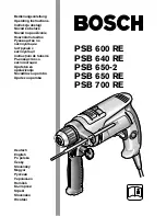 Предварительный просмотр 1 страницы Bosch PSB 600 RE Operating Instructions Manual