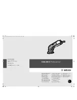 Preview for 1 page of Bosch PSM 80 A Original Instructions Manual