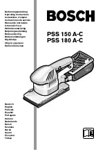 Bosch PSS 150 A-C Operating Instructions Manual preview