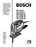 Bosch PST 430 E Operating Instructions Manual предпросмотр