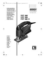 Bosch PST 600 Operating Instructions Manual предпросмотр