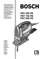 Bosch PST 650 PE Operating Instructions Manual предпросмотр