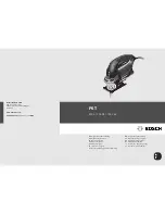 Предварительный просмотр 1 страницы Bosch PST 670 L Original Instructions Manual