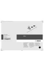 Preview for 1 page of Bosch PTC 1 Original Instructions Manual