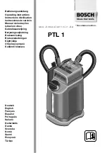 Bosch PTL 1 Operating Instructions Manual preview