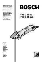 Предварительный просмотр 1 страницы Bosch PVS 280 A Operating Instructions Manual