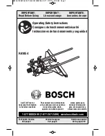 Предварительный просмотр 1 страницы Bosch RA1054 Operating/Safety Instructions Manual