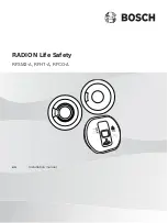 Bosch RADION Life Safety Installation Manual preview