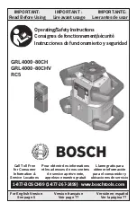 Bosch RC5 Operating/Safety Instructions Manual предпросмотр