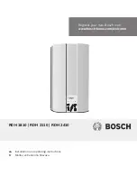 Bosch RDH 1810 Installation And Operating Instructions Manual preview