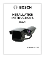 Preview for 1 page of Bosch REG-D1 Installation Instructions Manual