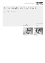 Bosch Rexroth 0532VAW Operating Instructions Manual preview