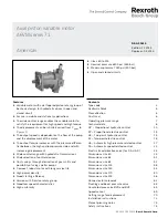 Bosch Rexroth A6VM series 71 Manual preview