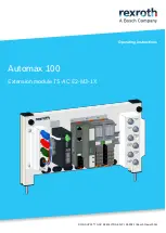 Предварительный просмотр 1 страницы Bosch rexroth Automax 100 Operating Instructions Manual