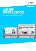 Preview for 1 page of Bosch Rexroth ctrlX HMI DE0015 Operating Manual