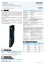 Bosch Rexroth ctrlX I/O XI312204 Manual preview
