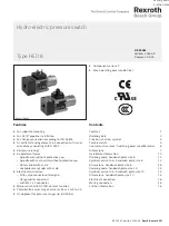 Bosch Rexroth HED 8 OH Series Manual preview